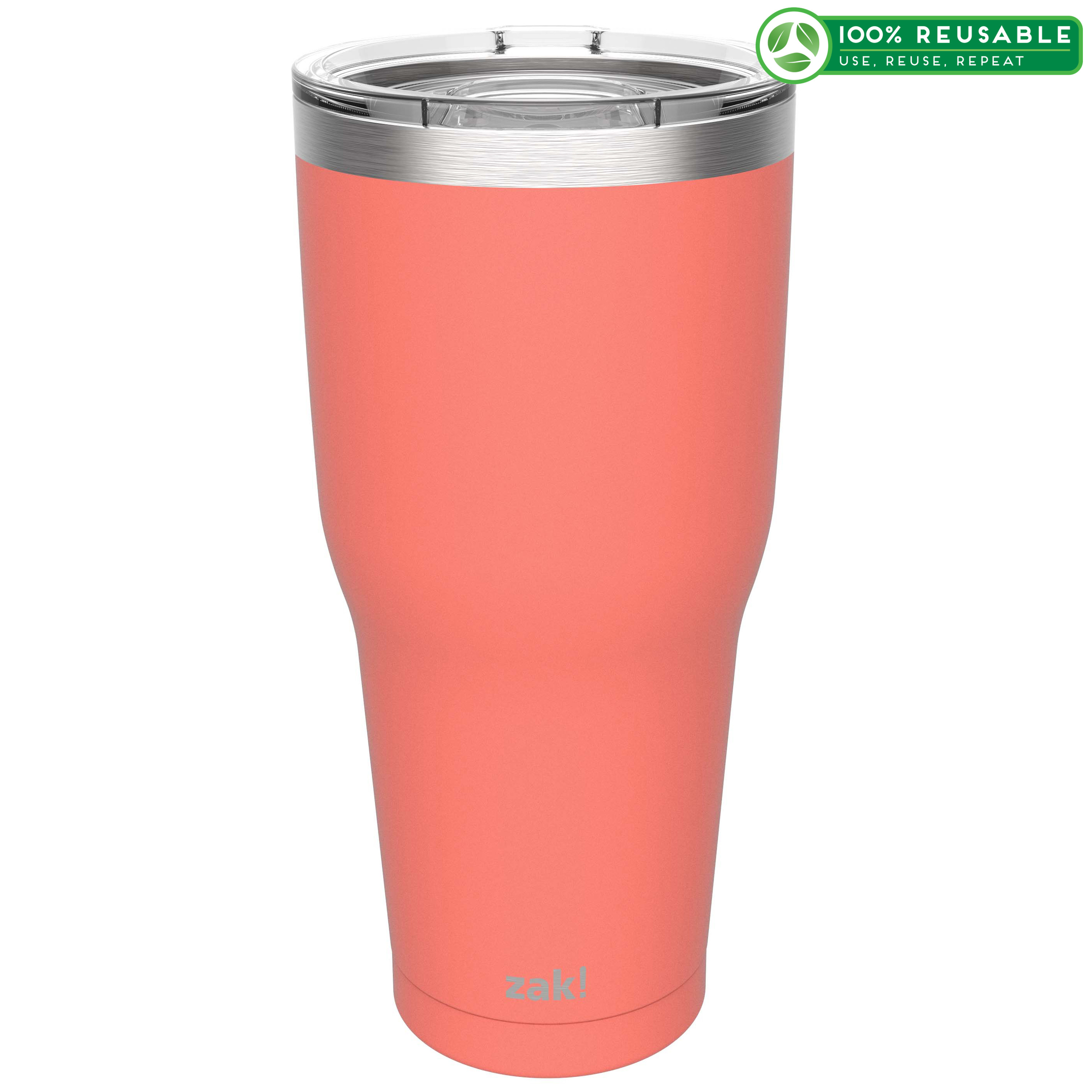 Zak Hydration 30 ounce Vacuum Insulated Stainless Steel Tumbler, Peach slideshow image 1 Zak Hydration 30 ounce Vacuum Insulated Stainless Steel Tumbler, Peach slideshow image 1
