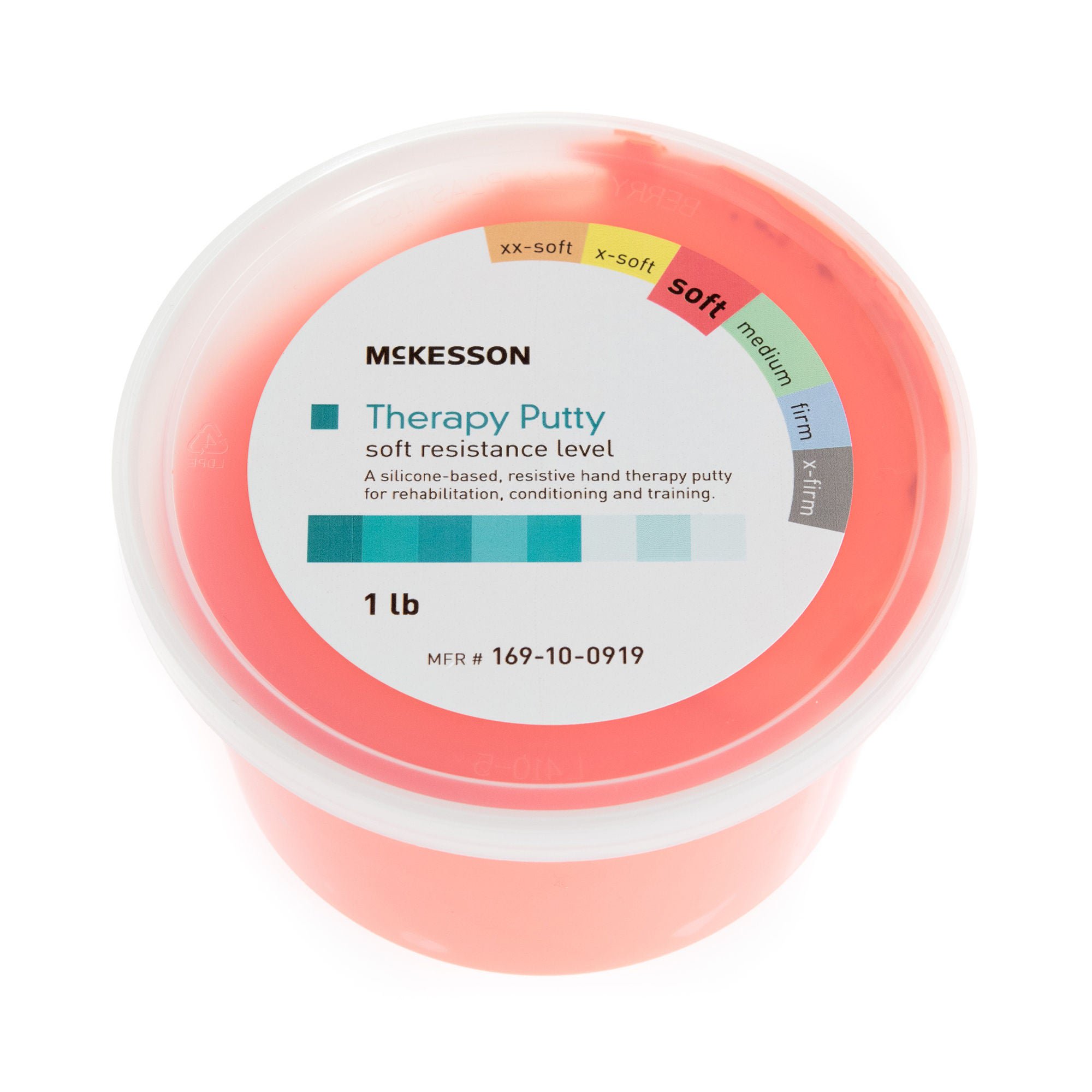 McKesson Therapy Putty, Red, Soft, 1 lb. Container