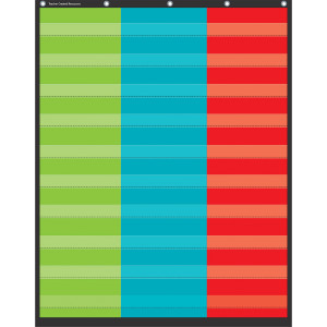 3 Column Pocket Chart, 34" x 44"