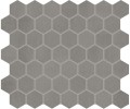 Moroccan Concrete Gray 2×2 Hexagon Mosaic Matte