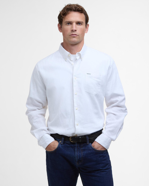 Nelson Regular Long-Sleeved Shirt Classic White