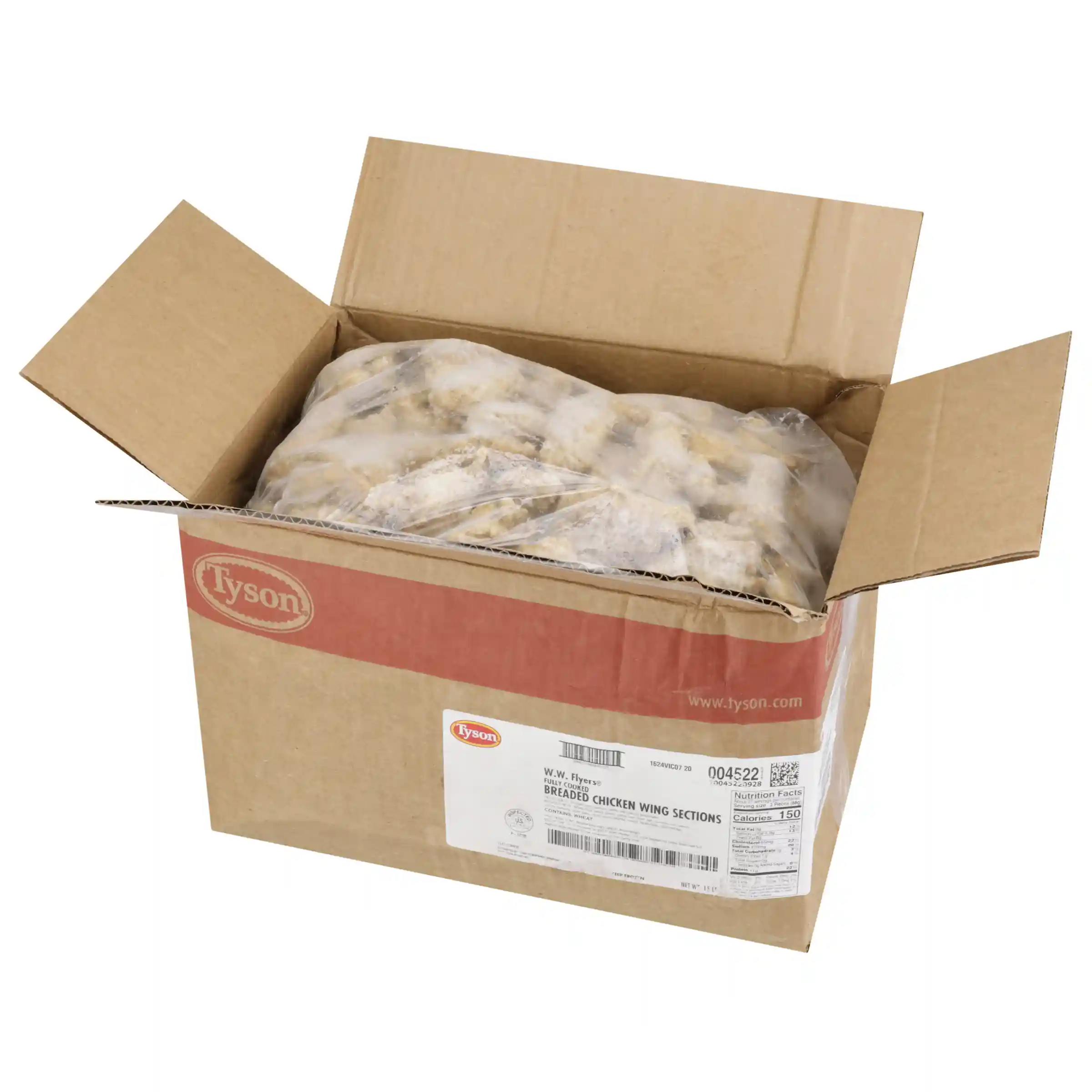 Tyson® W.W. Flyers® Fully Cooked Breaded Bone-In Chicken Wing Sections, Small_image_4
