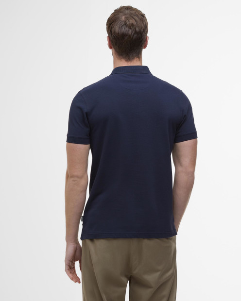 Blaine Tartan Short-Sleeved Polo Shirt Navy/Pine