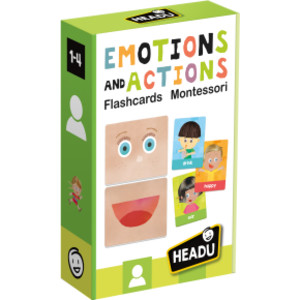 Emotions and Actions Montessori Flashcards, Set of 36