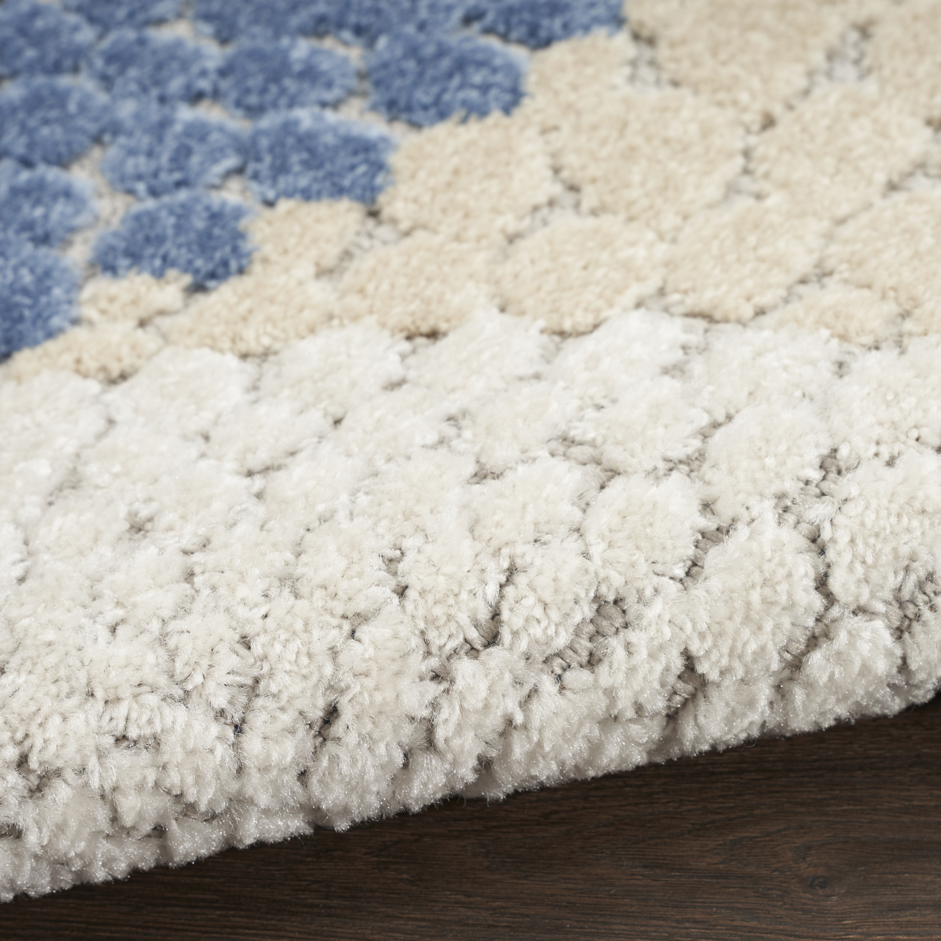Nourison Aloha 6' x 9' Blue Grey Modern Rug