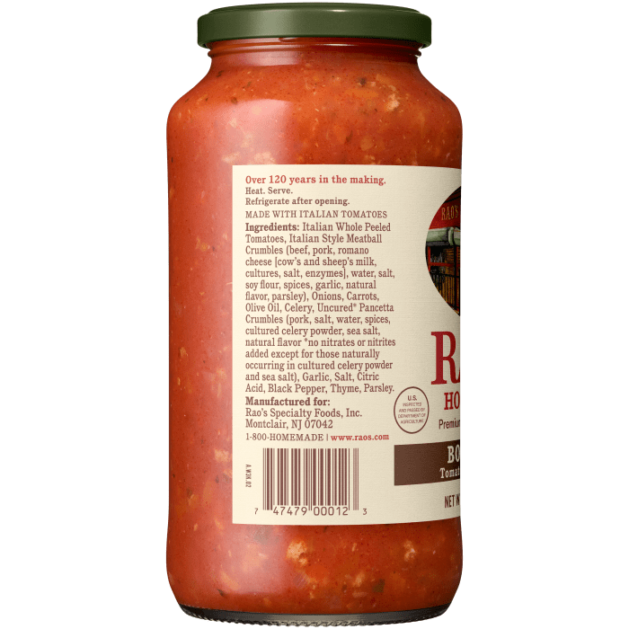 Bolognese Sauce, 24 oz - Left Image