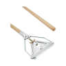 Boardwalk, Quick Change Metal Head Wooden Mop Handle, Junior, 54", Natural