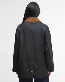 Luella Waxed Jacket Black/Classic Tartan