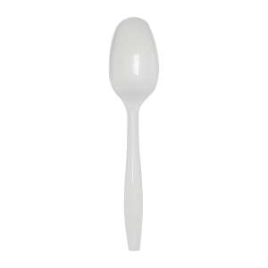 Dixie, Ultra Smartstock Series-B Medium-weight Polypropylene Plastic Combo Spoon, White
