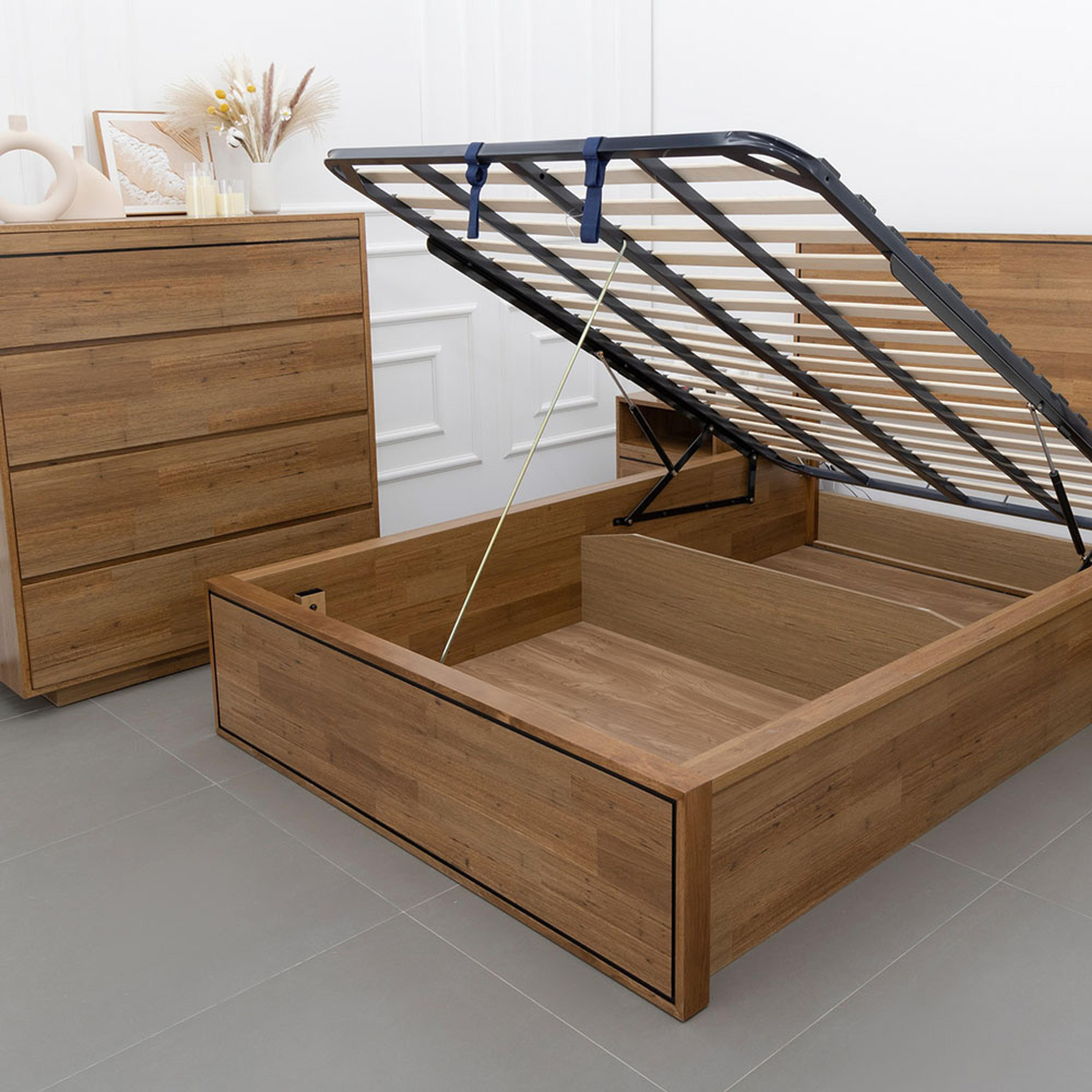 Lifestyle image of the Colorado Tallboy (4 Drawer), Natural from Forty Winks