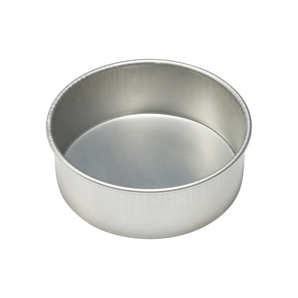 16 Gauge Round Aluminum 8"W x 3"H Pan