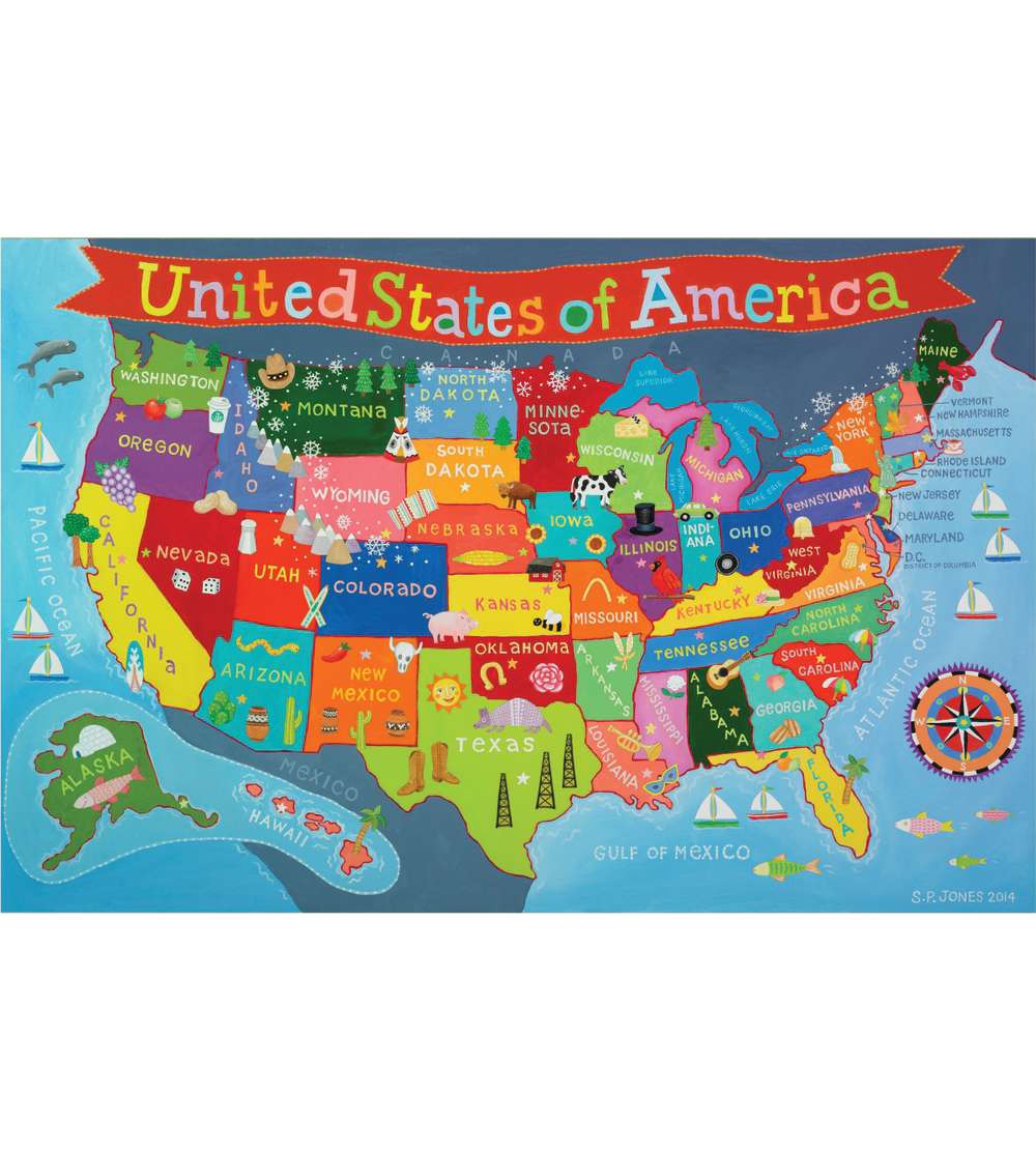 Kid's Map, United States