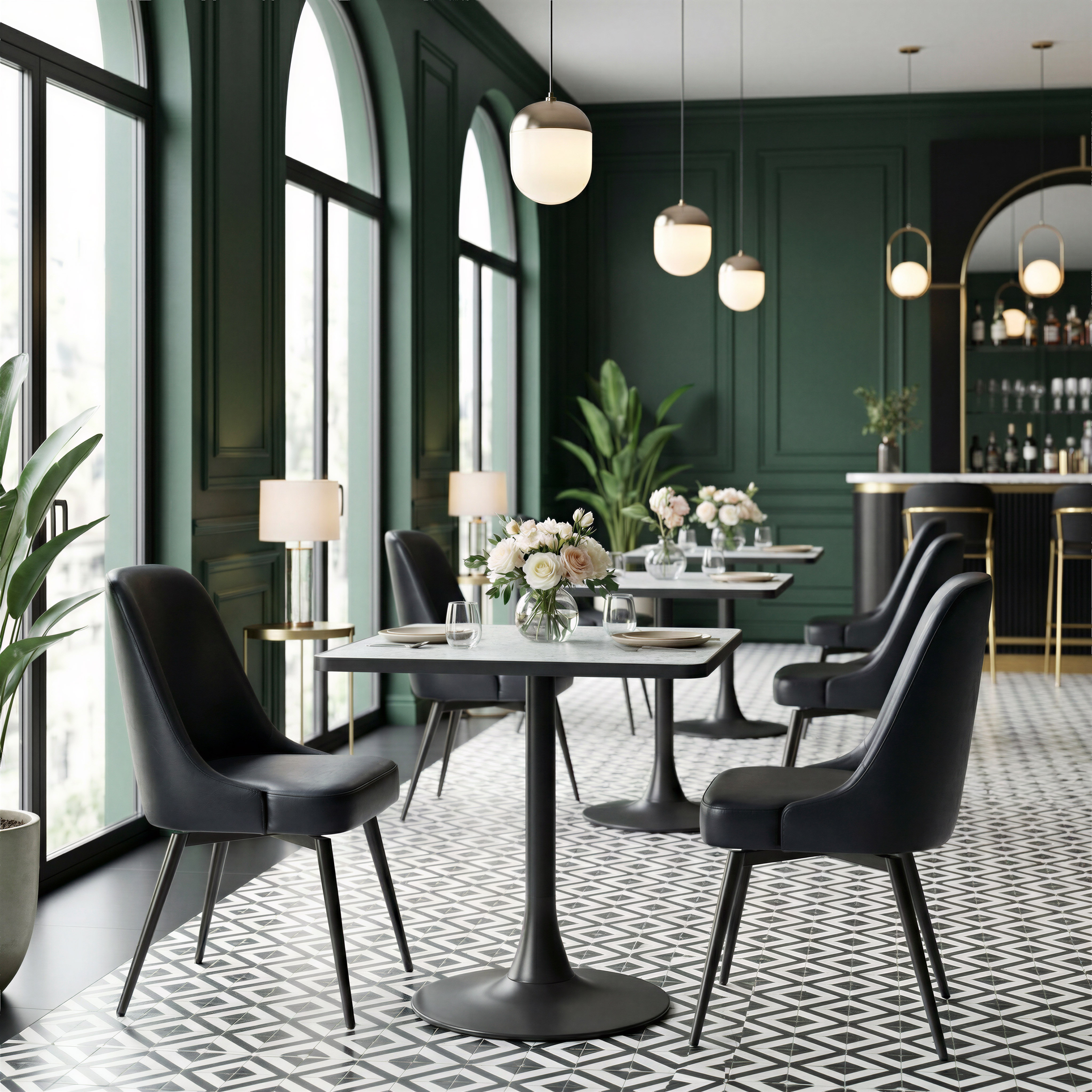 Spot Bistro Table Gray & Black product image