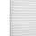 White honeycomb (cellular) blind with horizontal pleats, closed and softly diffusing daylight; minimal, bright interior with no visible furniture or view.