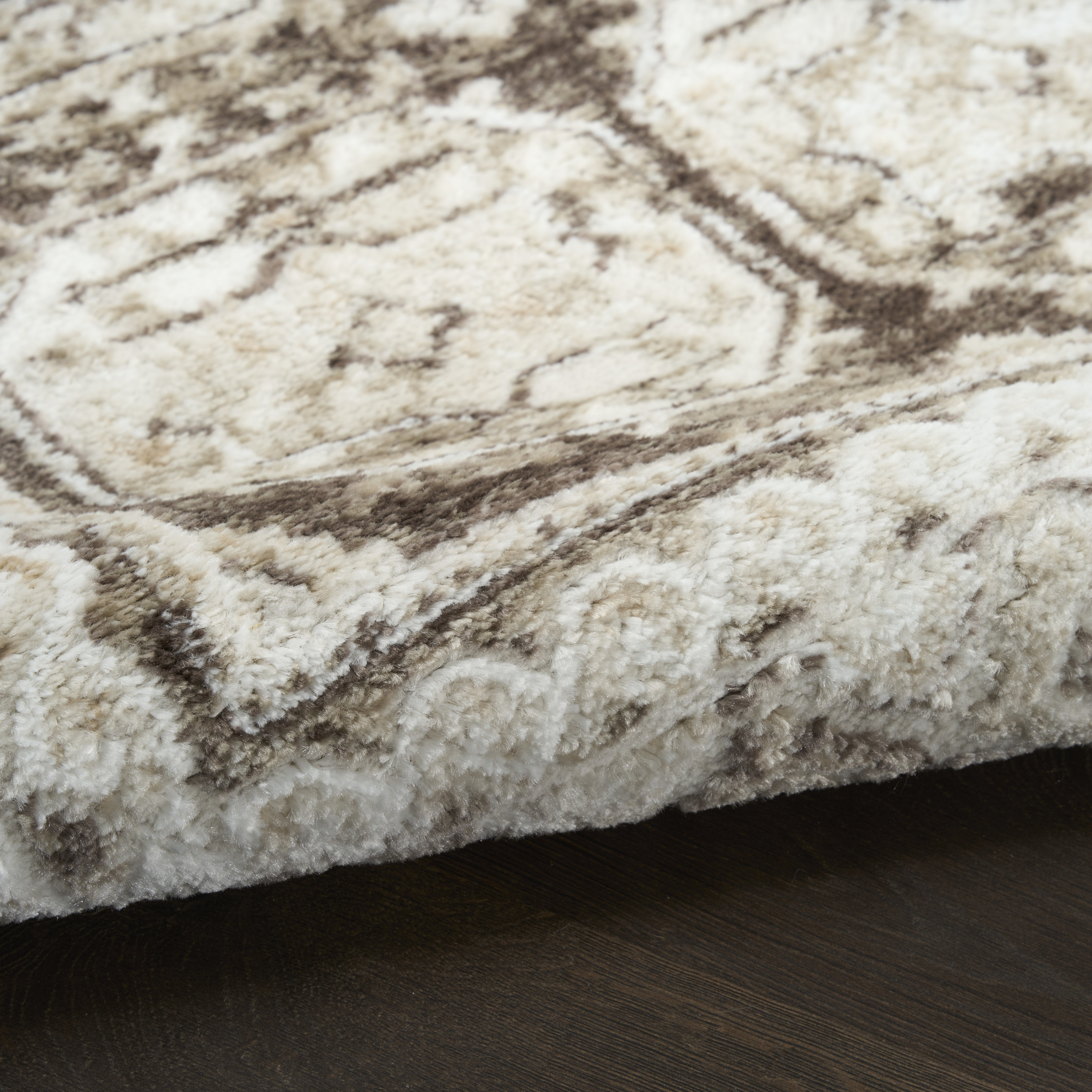 Nourison Dekor 4' x 6' Ivory Brown Vintage Indoor Rug