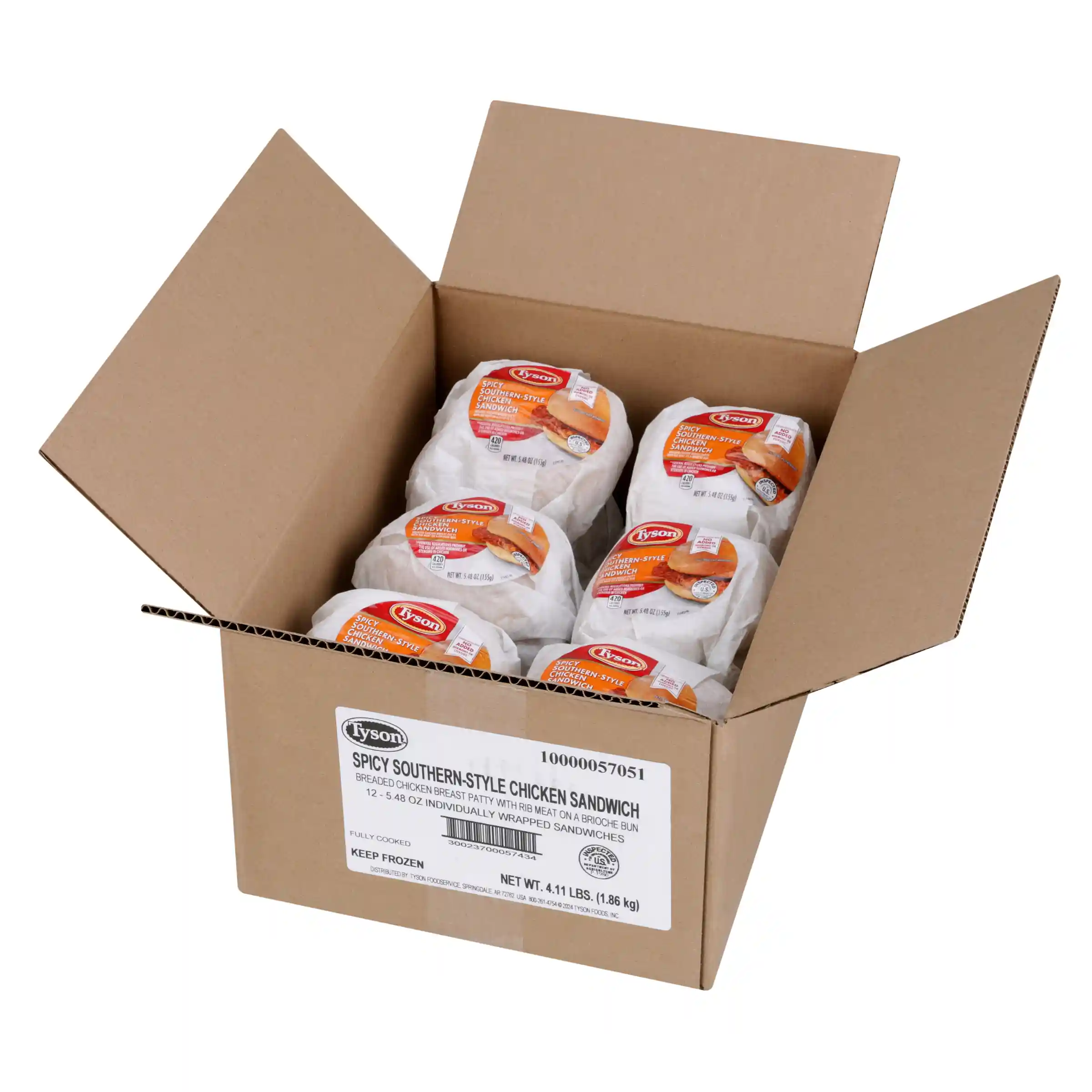Tyson® Butcher-Wrapped Spicy Southern Style Chicken Sandwich_image_3