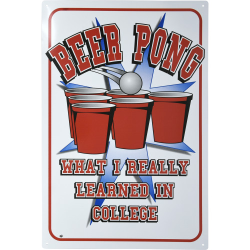 Beer Pong Novelty Sign (12
