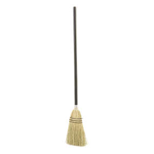 Rubbermaid Commercial, 8in, Lobby Broom, Corn Bristles, Brown