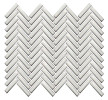 Skyline Antique White 12×12 Herringbone Mosaic Glossy