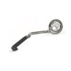 4-ounce stainless steel ladle with black Ergo Grip™ Kool-Touch® handle