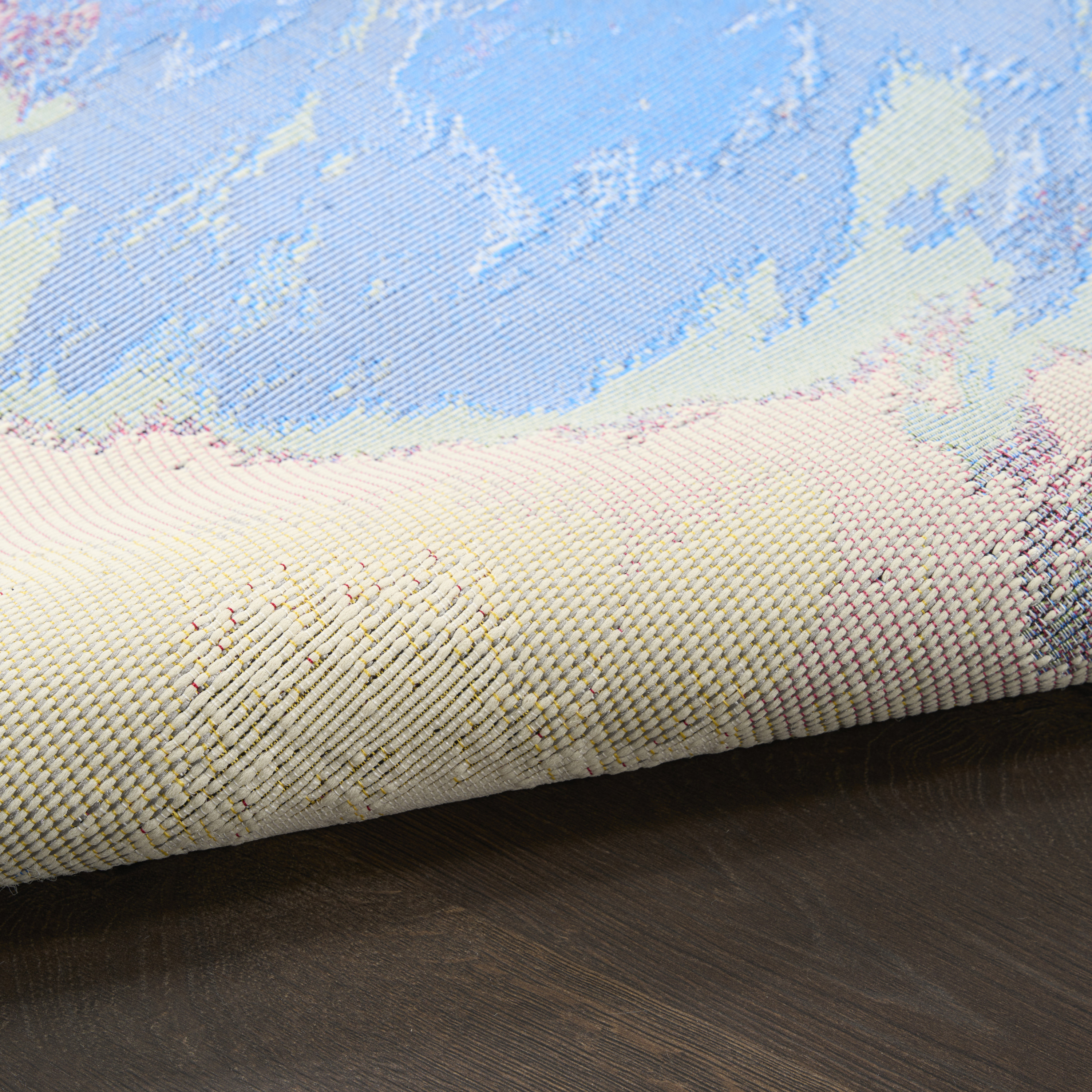 Nourison Color Splash 5'3" x 7'3" Ivory Multicolor Modern Rug