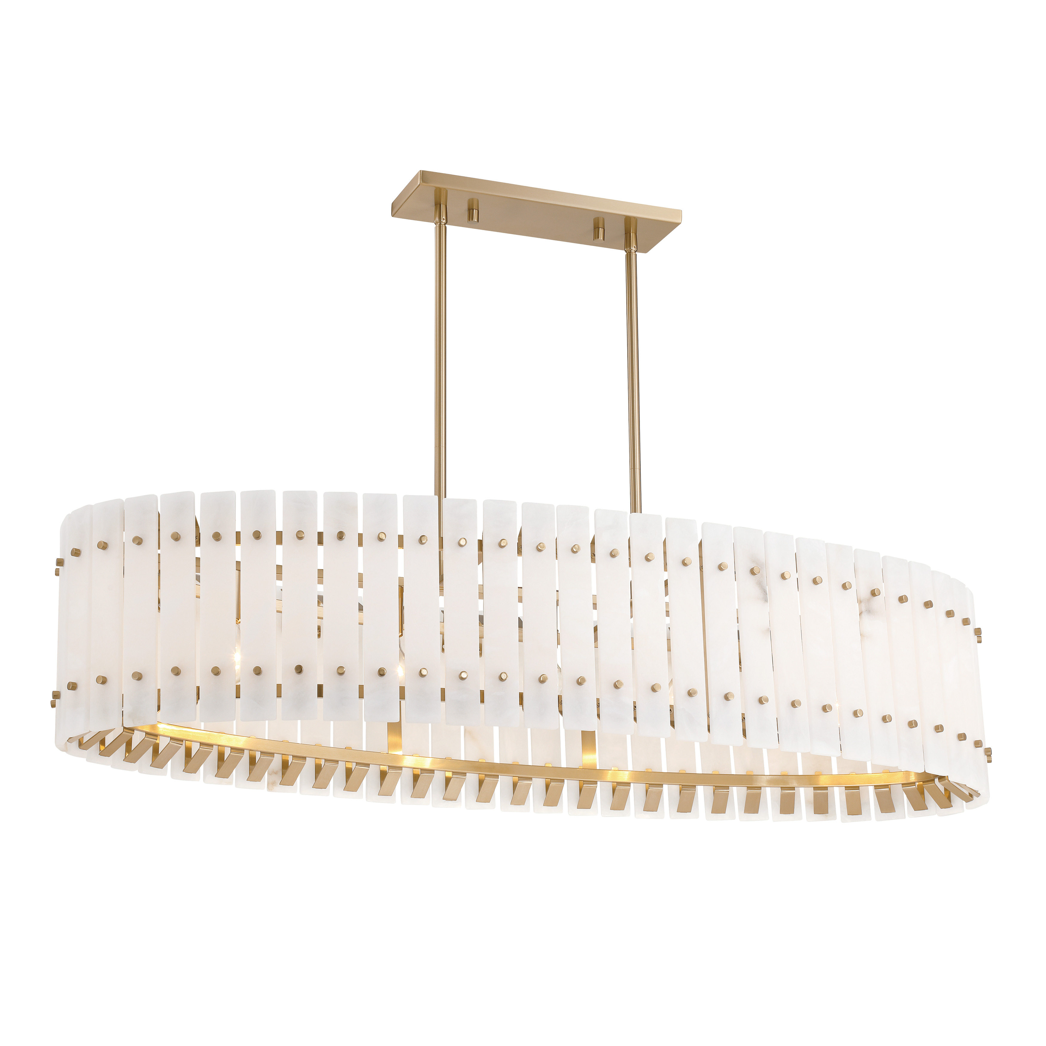 Bardon 5-Light Island Chandelier in Celeste Brass - Image 3