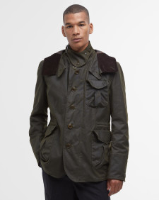 Barbour x TO KI TO gewachste Fahrerjacke 
