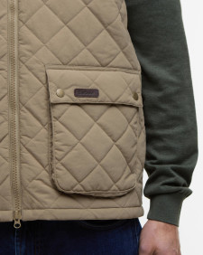 Fernwood Quilted Gilet Military Brown