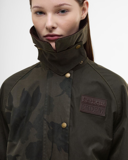 Barbour x ERDEM Wachsjacke Beauflower
