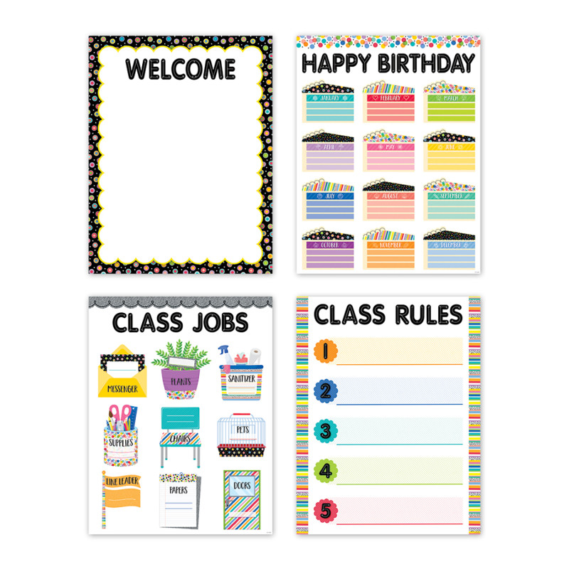 Pattern Play Classroom Essentials 4-Chart Pack