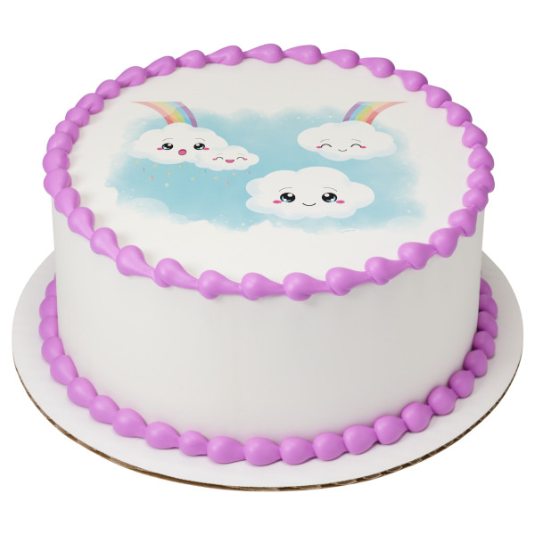 Kawaii Clouds PhotoCake® Edible Image®