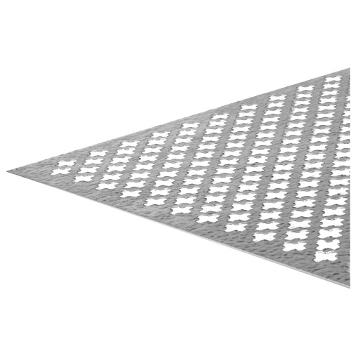 SteelWorks Aluminum Decorative Sheet Silver Cloverleaf (0.020