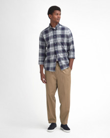 Fortrose Tailored Long-Sleeved Shirt Blue Granite