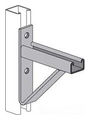 Power-Strut® Cable Tray Bracket Electrogalvanized Steel 1/4 in. Thick 9/16 H in. Hole 24 L x 1-5/8 W in.