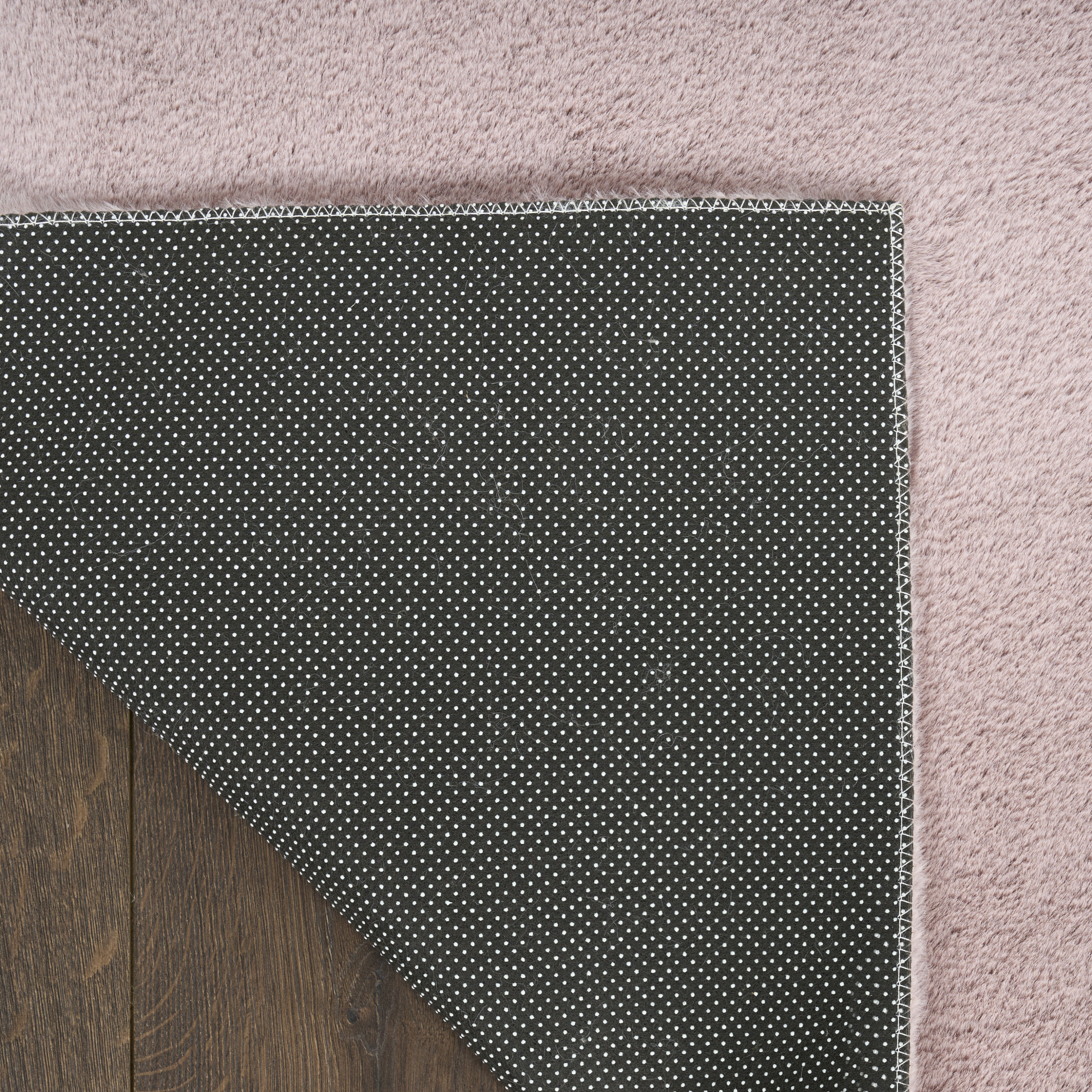 Nourison Soft Plush Rabbit Fur 7'6" x 9'6" Lavender Contemporary Indoor Rug