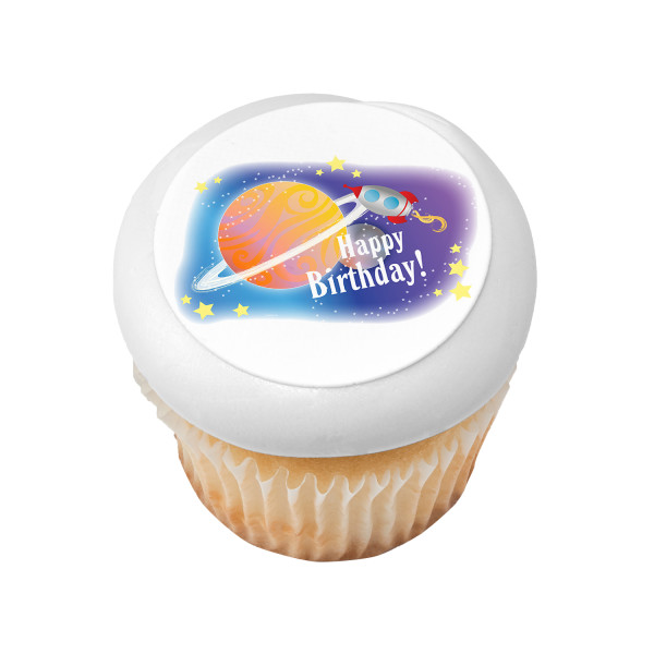 Space Birthday PhotoCake® Edible Image®