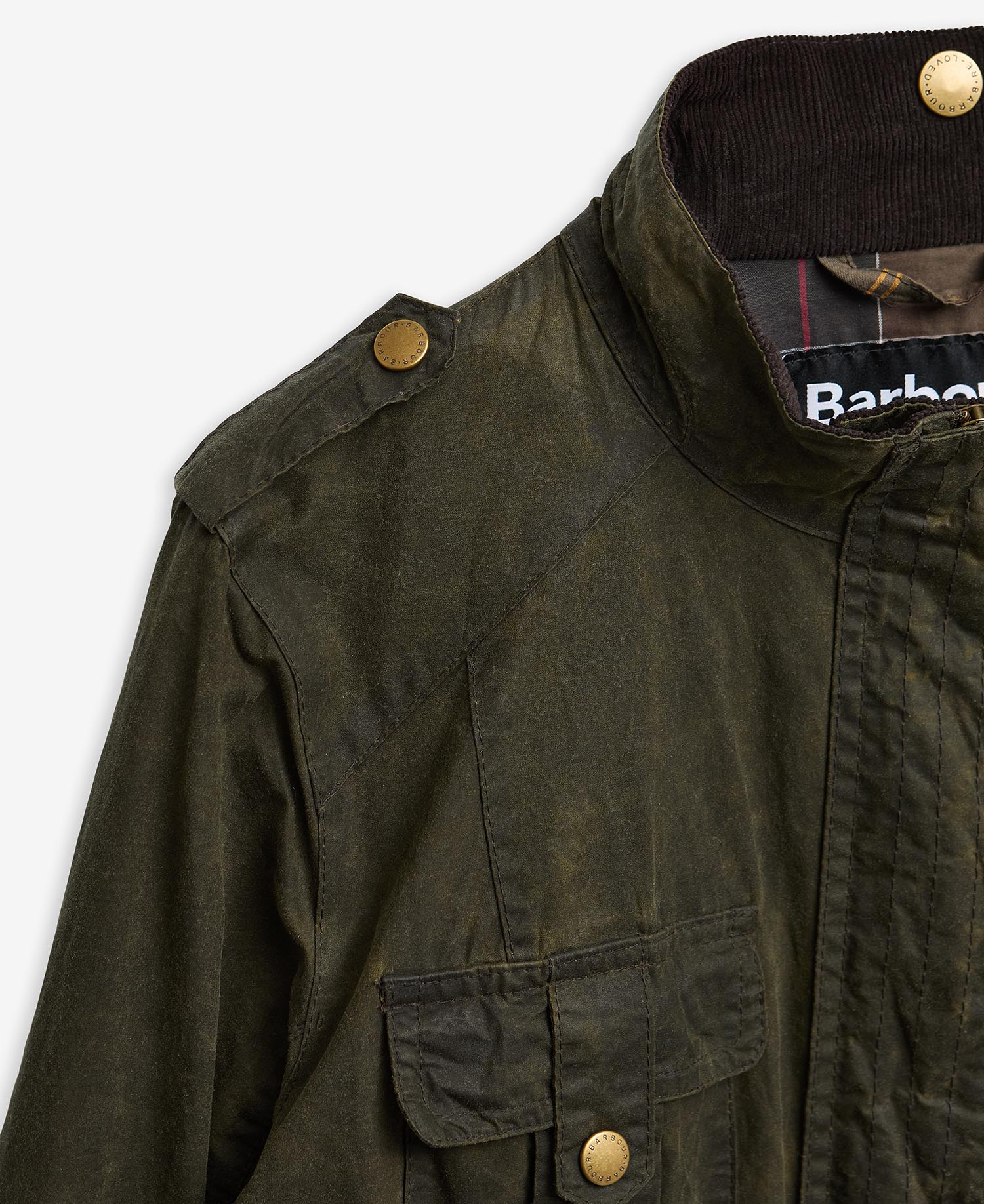 Barbour Re-Loved Defence Waxed Jacket - Size 18 image number 4