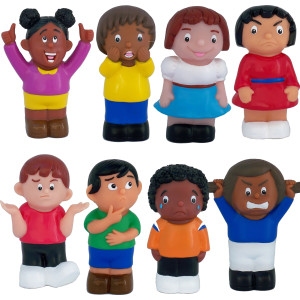 Friends with Feelings, Multicultural Emotions Figurines, 5.5", Set of 8