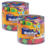 Creativity Street&reg; WonderFoam&reg; Craft Tub, Foam Shapes, Assorted Sizes, 1/2 lb. Per Pack, 2 Packs CK-4311-2