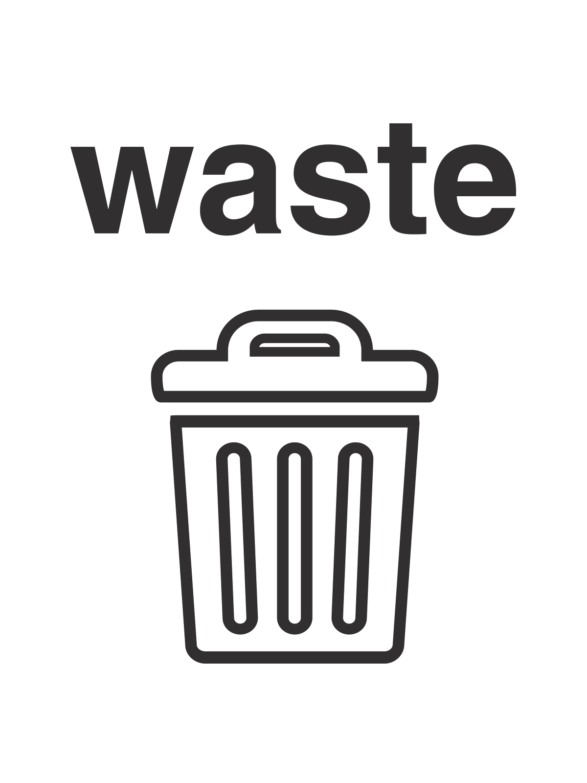 VANTAGE – Label – Waste – Black