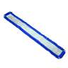 Impact, Layflat, Microfiber Hook & Loop Dust Mop With Fringe, 60"W, Blue
