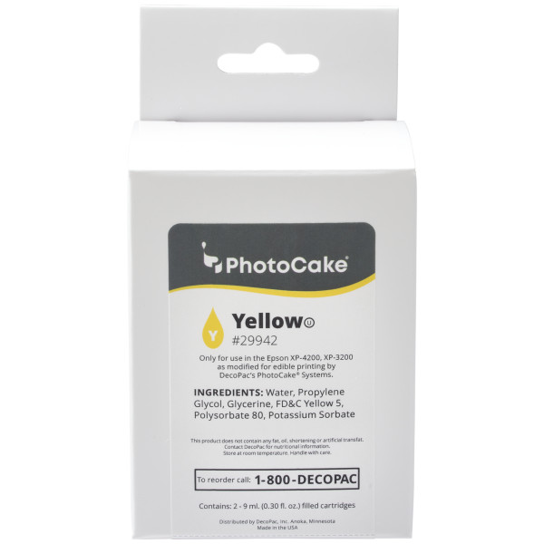 PhotoCake XP-4200/XP-3200 Yellow Cartridge - Red 3 Free PhotoCake® Ink