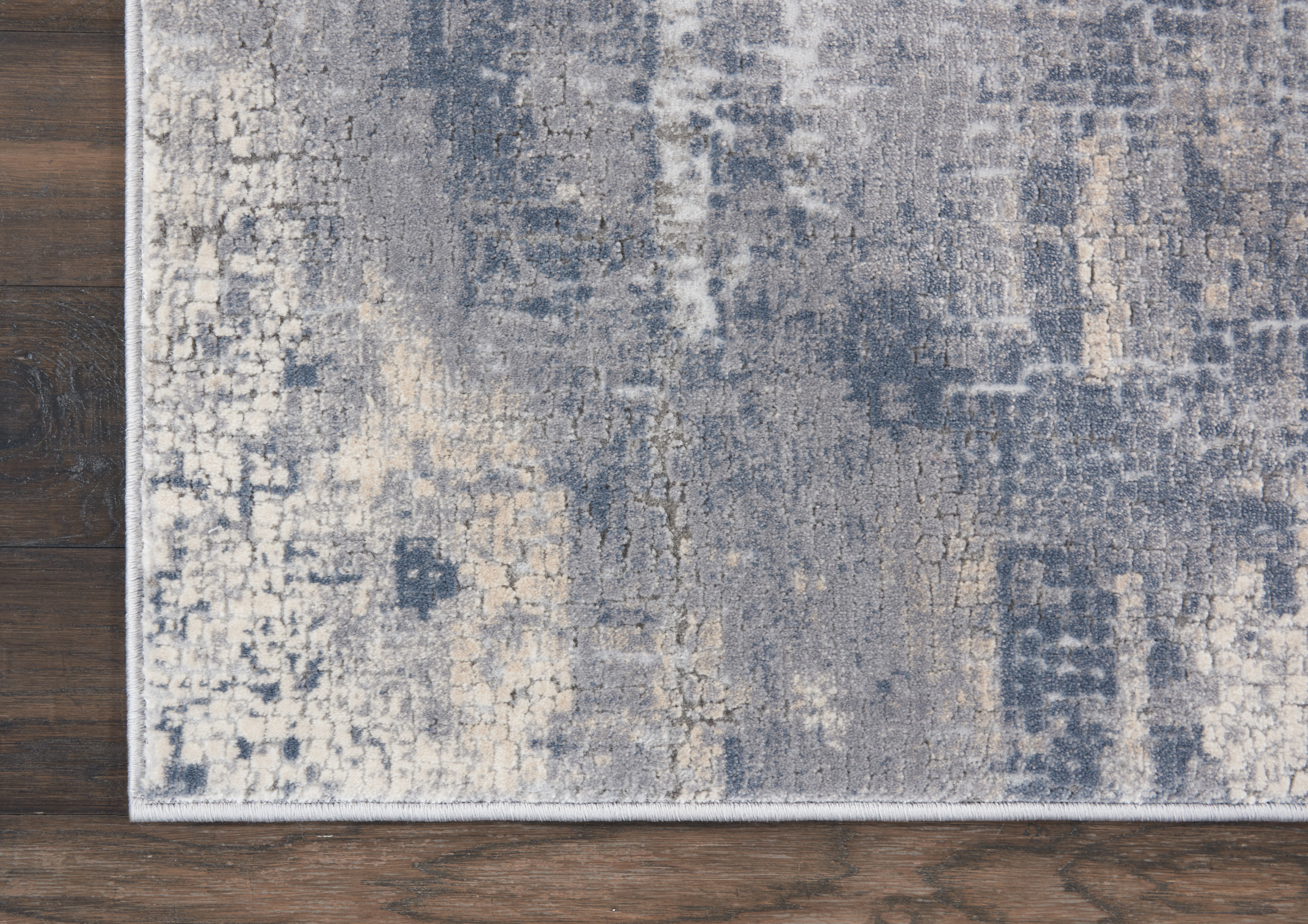 Nourison Rustic Textures 3'11" x 5'11" Grey Beige Modern Indoor Rug