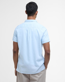 Garment Dyed Nelson Short-Sleeved Shirt Light Blue
