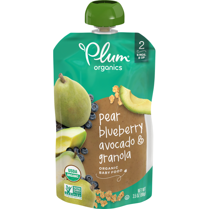 Pear, Blueberry, Avocado & Granola Baby Food