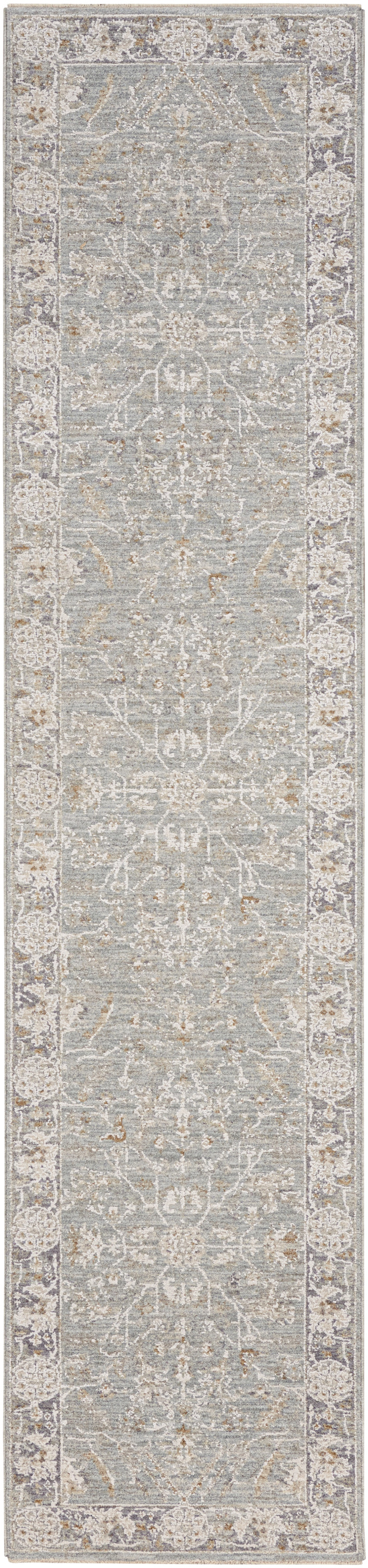 Nourison Infinite 2'3" x 10'2" Blue Ivory Vintage Indoor Rug