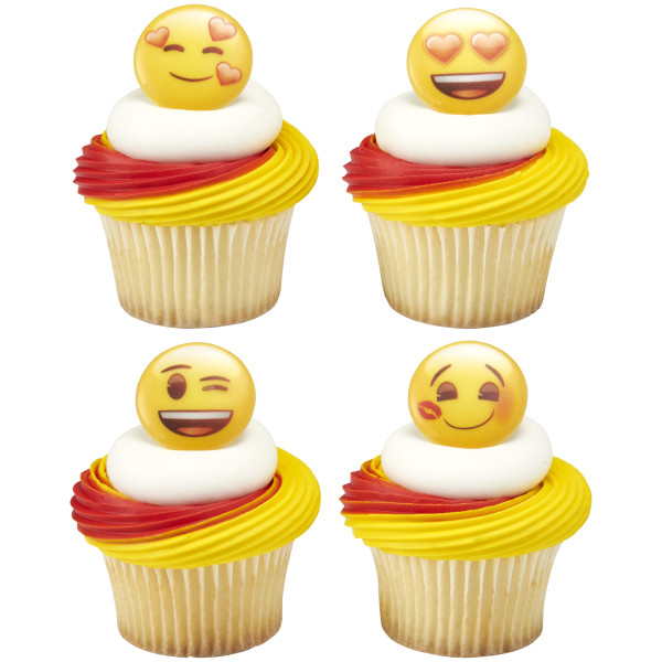 emoji™ Heart Assortment Cupcake Rings