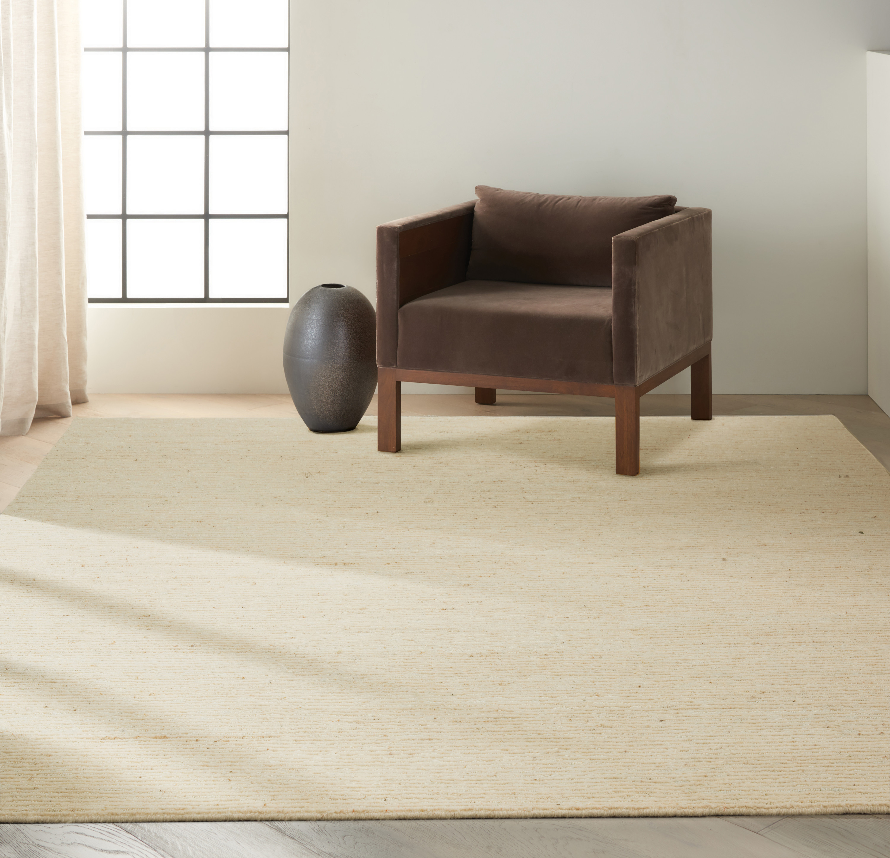 Calvin Klein Kathmandu 9' x 12' Natural Modern Indoor Rug