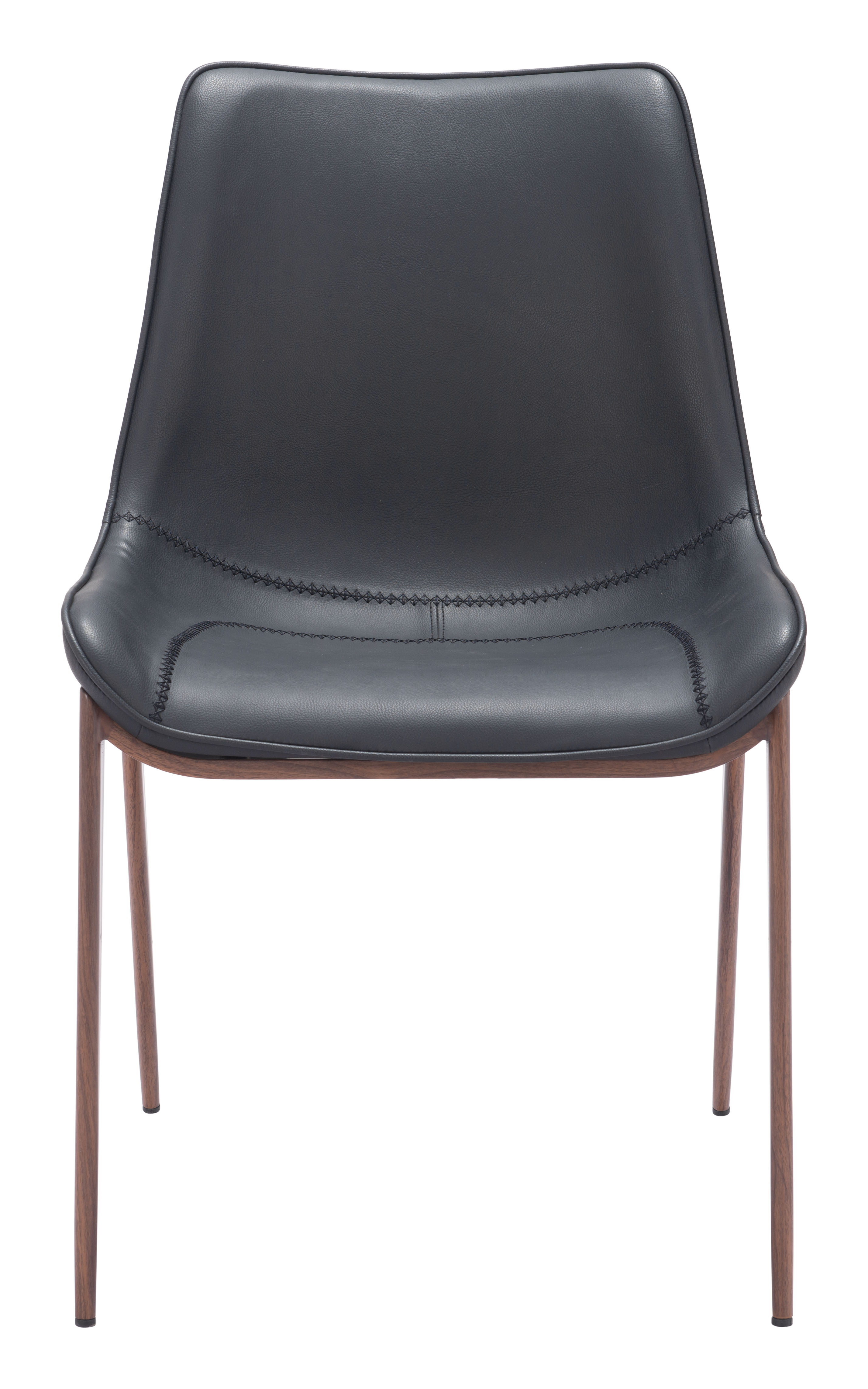 Magnus Dining Chair (Set of 2) Black & Walnut product image