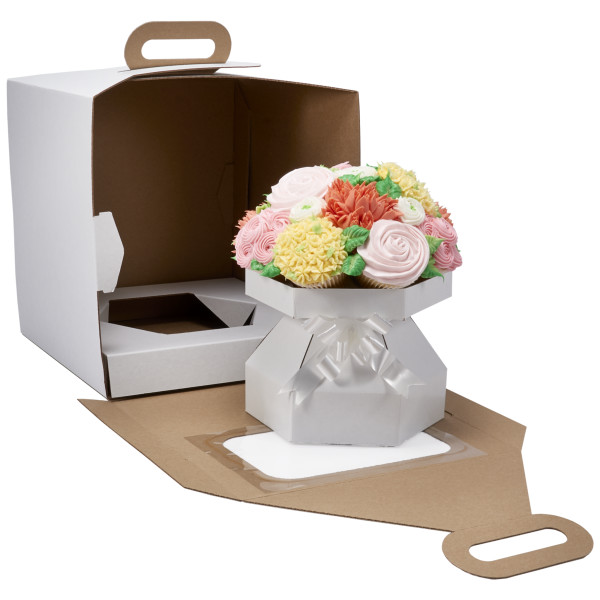 Cupcake Bouquet Vase/Box Cake Box